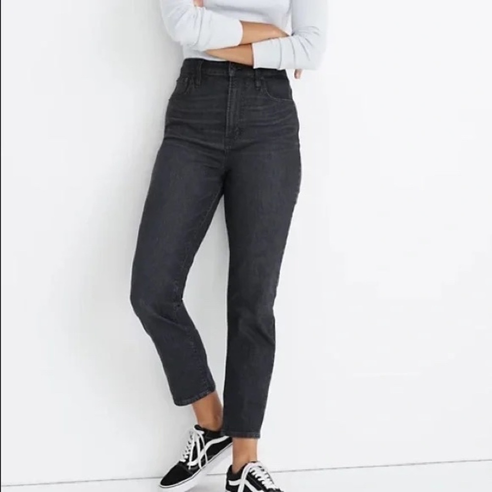 Madewell Curvy Perfect Vintage Jean, Women's Sz. 32, Washed Black, EUC